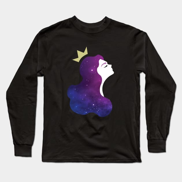 Galaxy princess Long Sleeve T-Shirt by Laura_Nagel